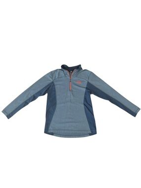 The North Face Men’s Full Zip Fleece Jacket Blue Gray Orange Size M